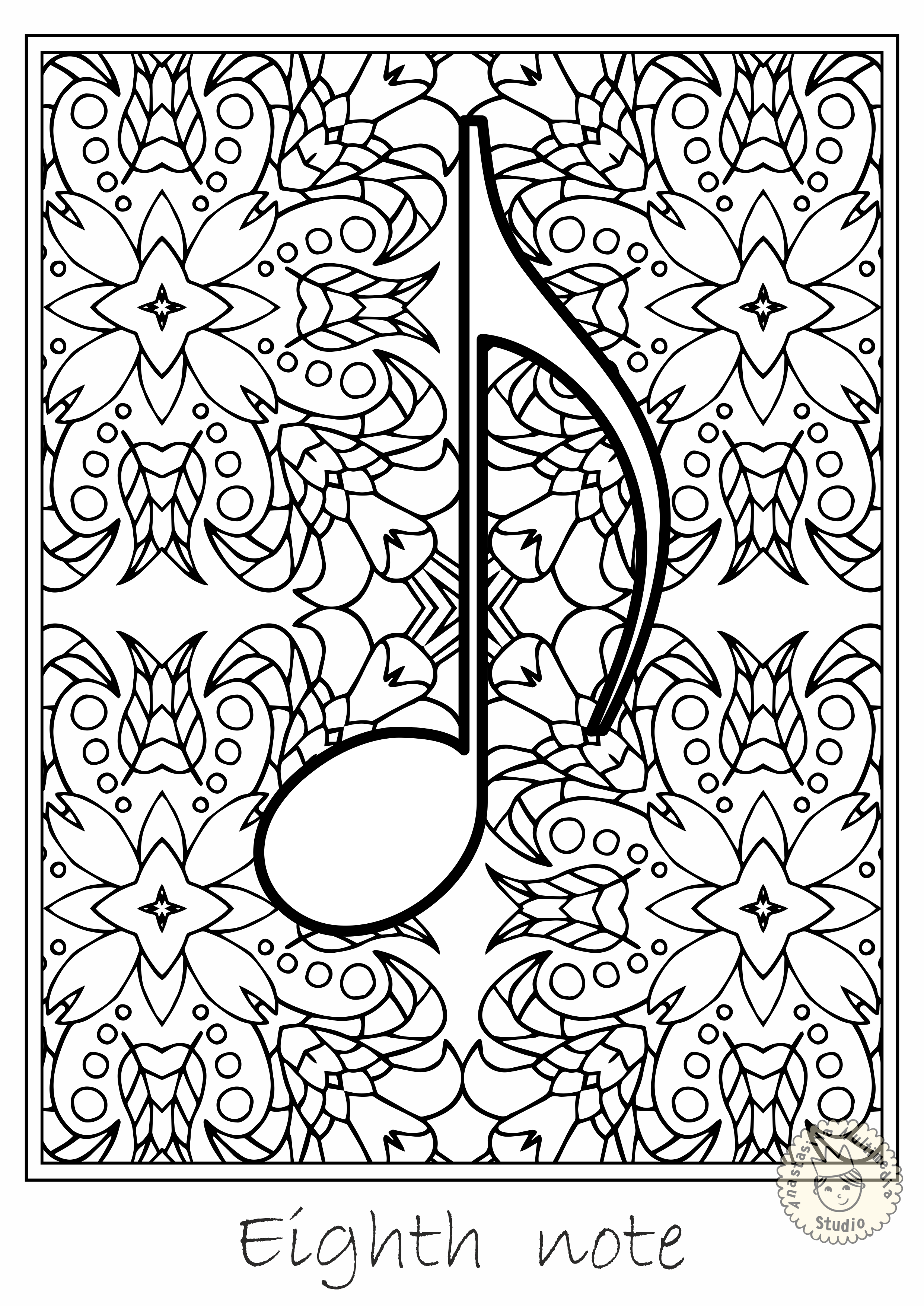 Free Printable Music Coloring Pages, Download Free Printable Music