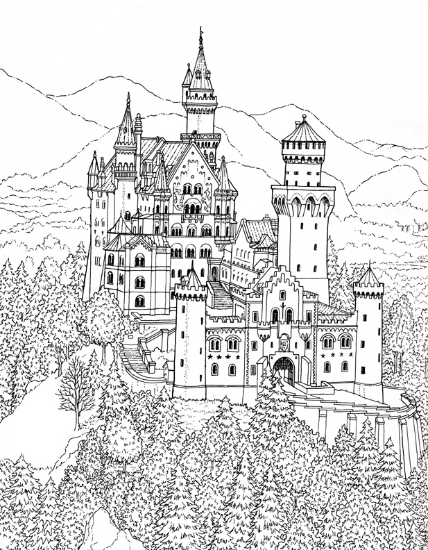 printable pictures of castles