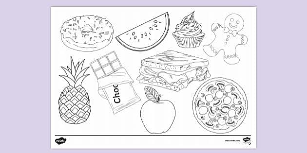 printable pictures of food