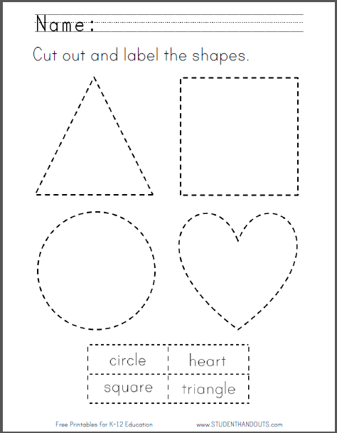 printable shapes cut out