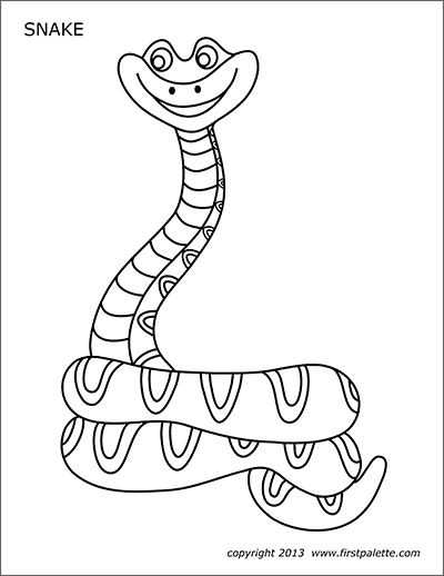 printable snake pictures