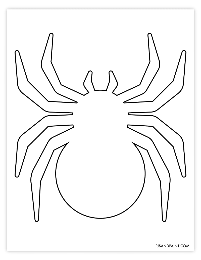 Halloween spider 2025 cut out