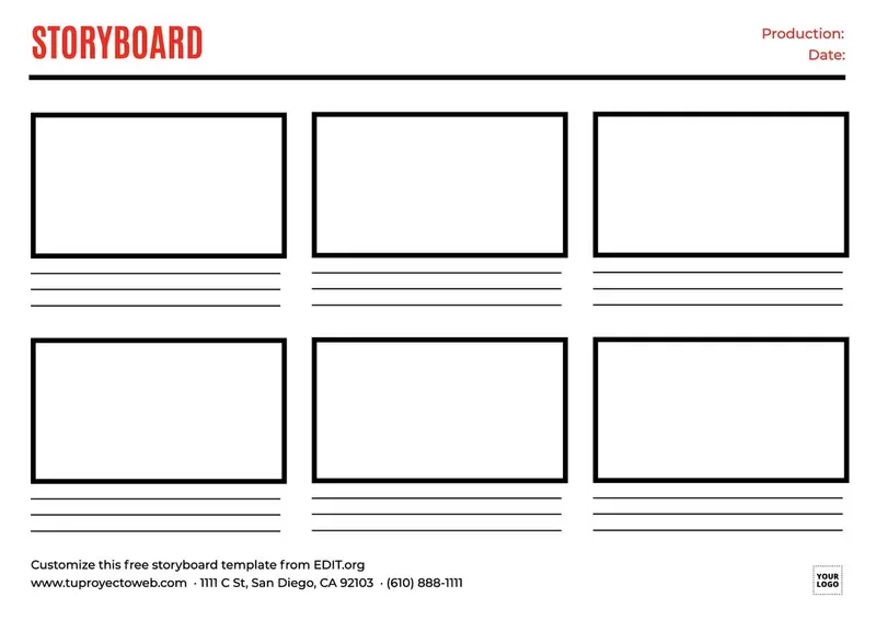 printable storyboards
