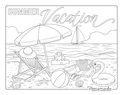 Free Summer Coloring Pages for Kids &amp; Adults
