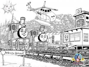 printable thomas the train coloring pages