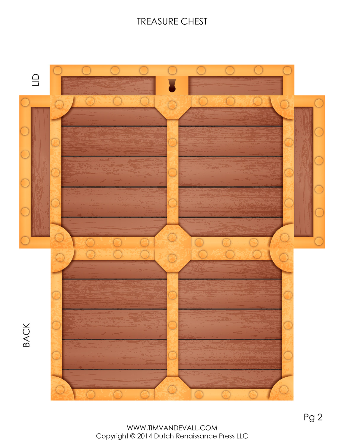 Pirate Treasure Chest Template | Make Your Own Paper Treasure Chest