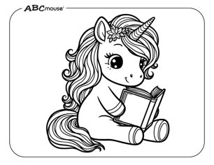 printable unicorn coloring page