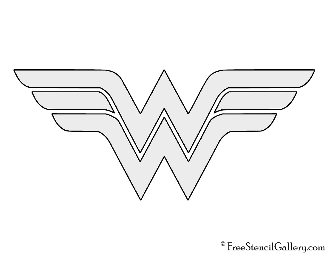 printable wonder woman logo