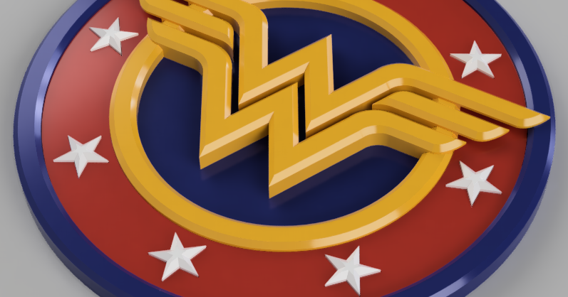 printable wonder woman logo
