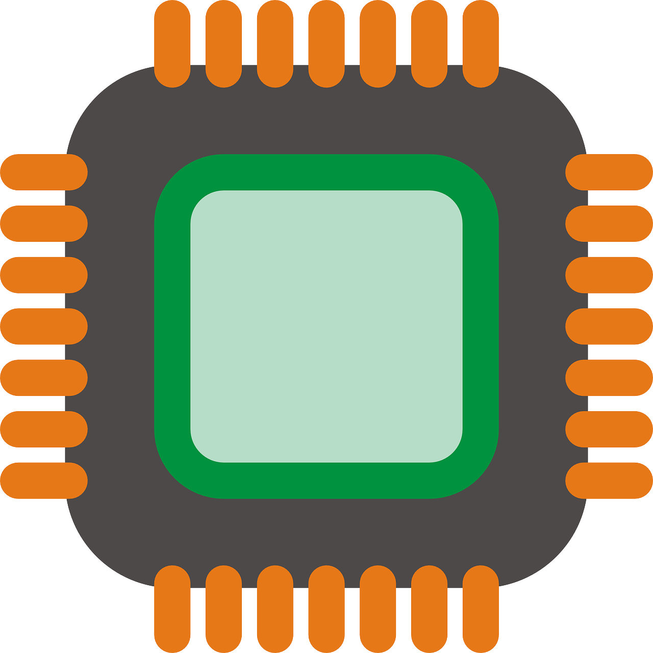 CPU, processor PNG transparent image download, size: 1280x1280px