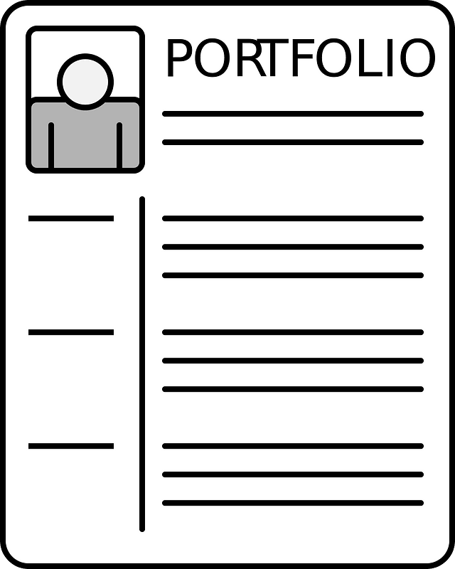 professional portfolio cliparts