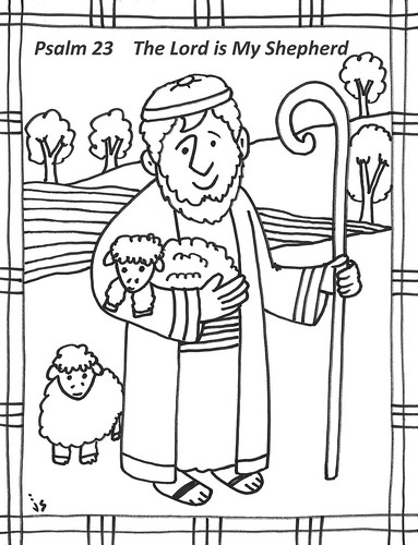 psalm 23 coloring pages