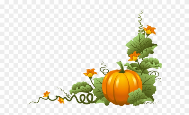 Free: Pumpkin Tubes - Corner Border Clipart Pumpkin - nohat.cc