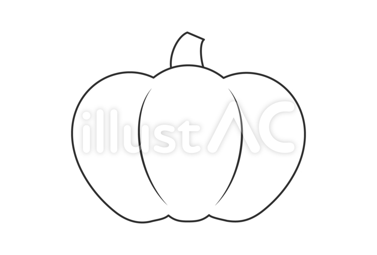 Free Vectors | Pumpkin simple line drawing