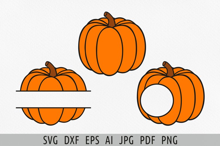 Autumn Pumpkin svg Split monogram svg Thanksgiving (2053529)