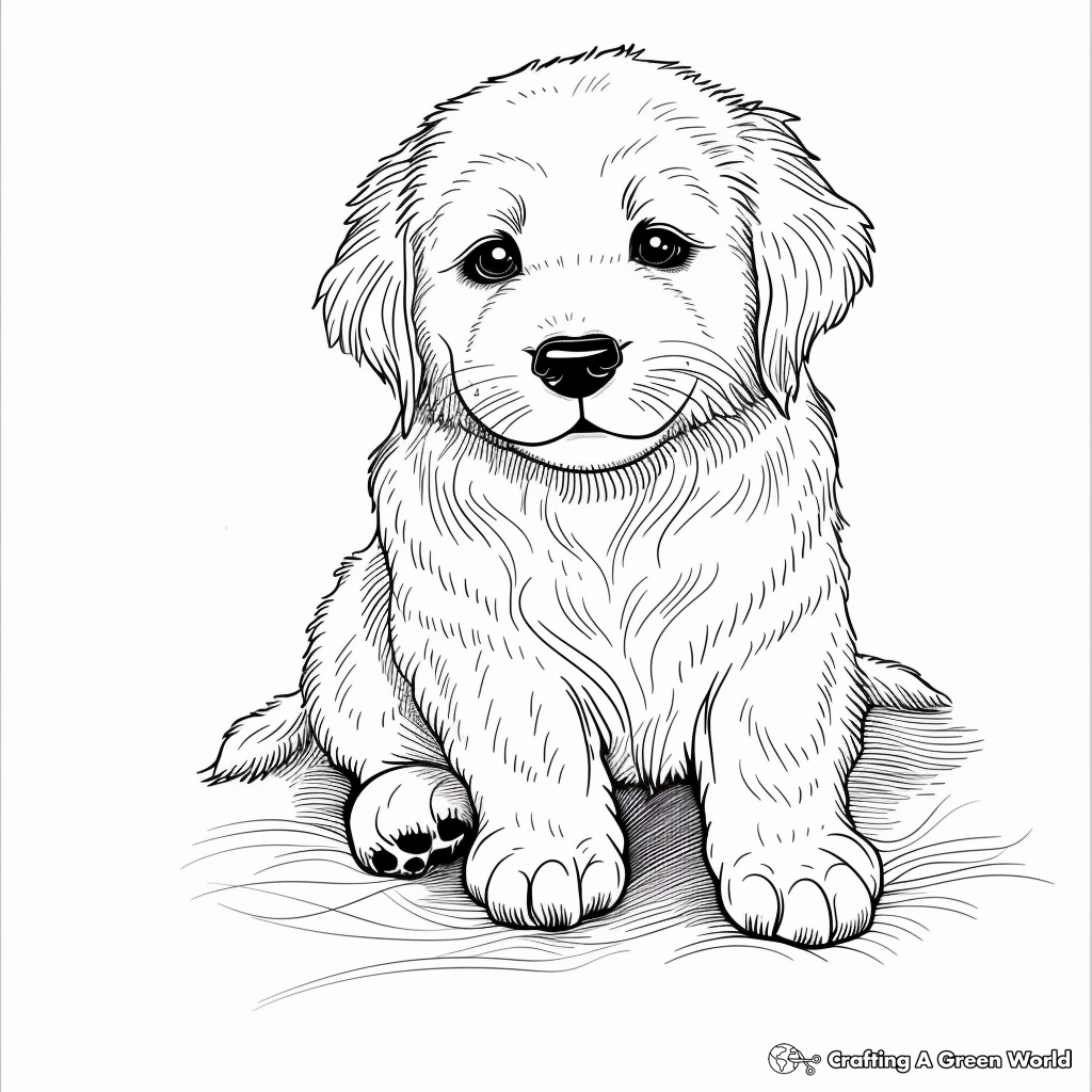 puppy coloring picture