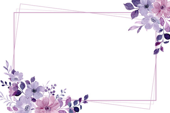 Purple Flower Border-Bilder: Stock-Fotos &amp; -Videos. | Adobe Stock