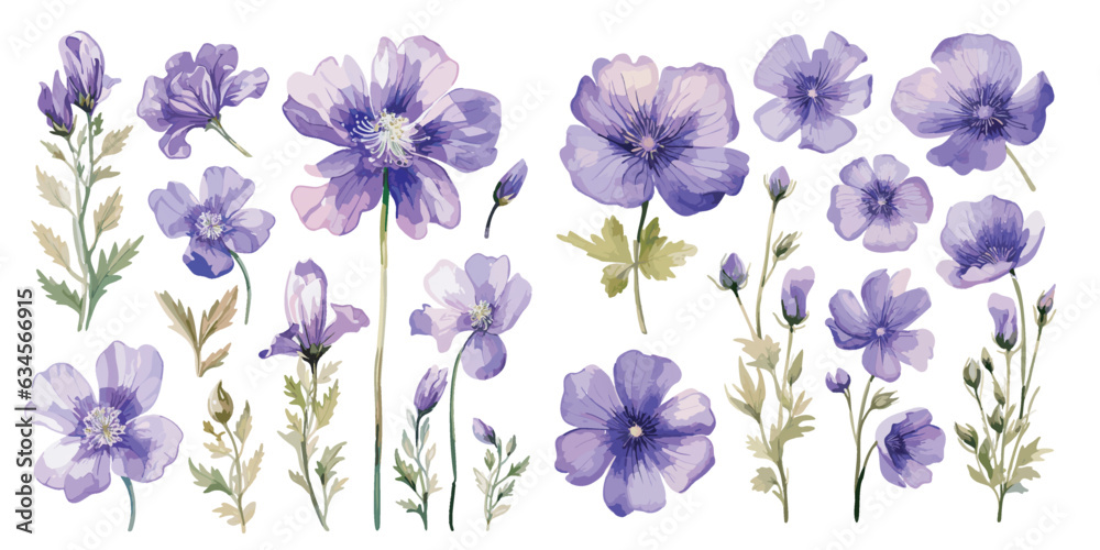 purple flower clipart