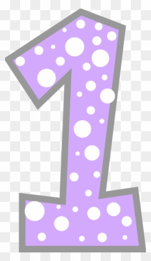 purple number 1 cliparts