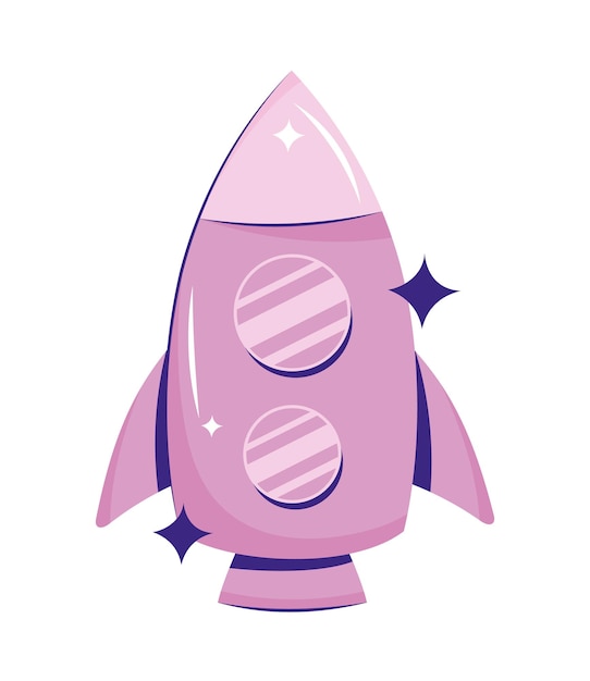 purple rocket cliparts