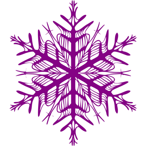 purple snowflake cliparts