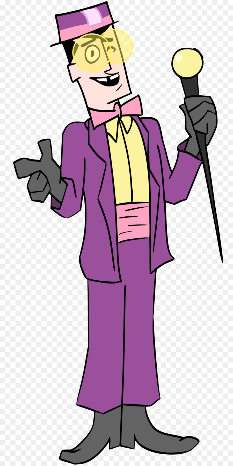 Man In Purple Suit - Cartoon Man in Purple Suit with Cane ...