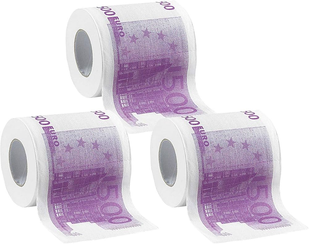 purple toilet paper