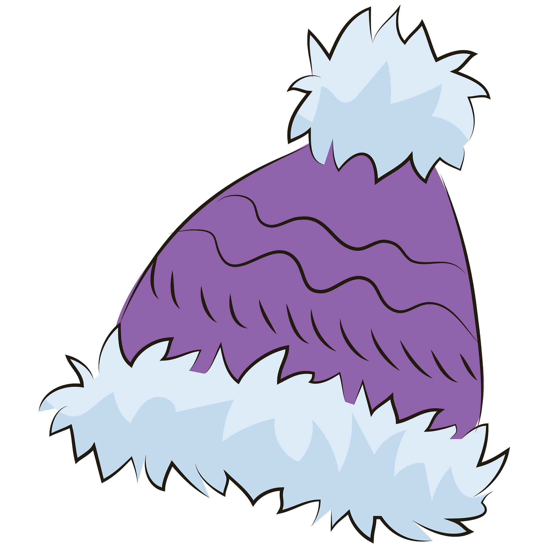 purple winter cliparts