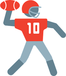 Quarterback throwing - Free vector clipart images on clipart library.com