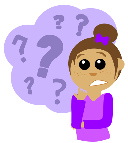 Girl with Questions Clip Art Image - ClipSafari