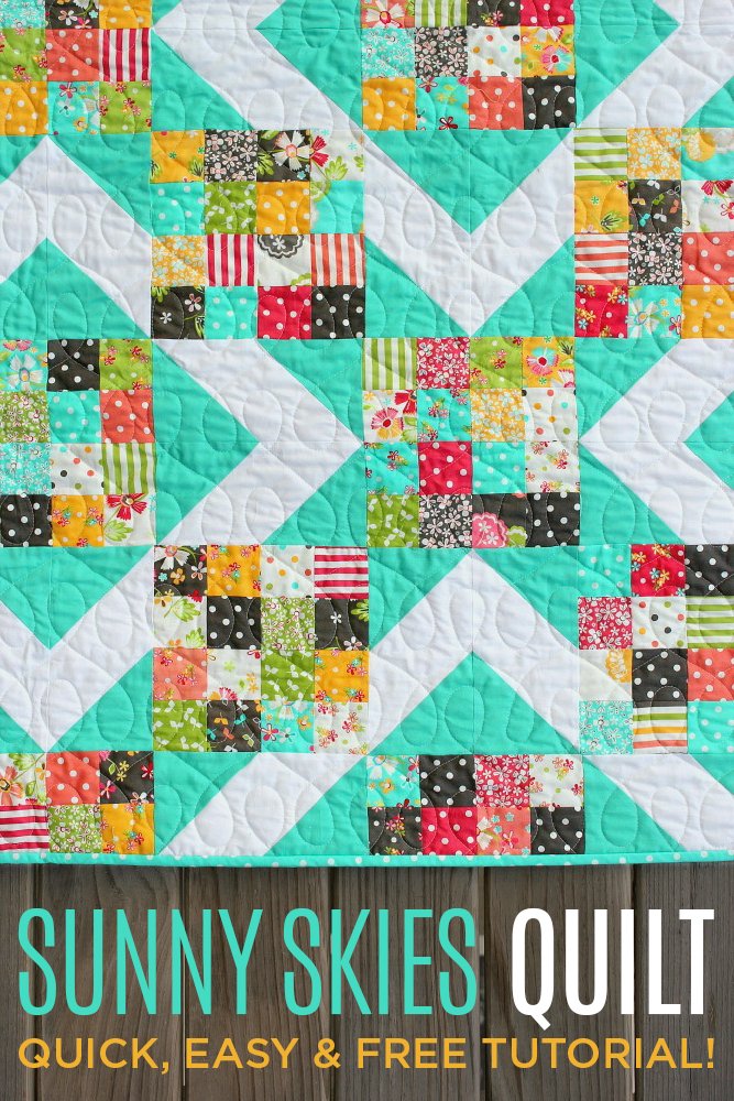 Free Tutorial - Sunny Skies Quilt by Megan Pitz