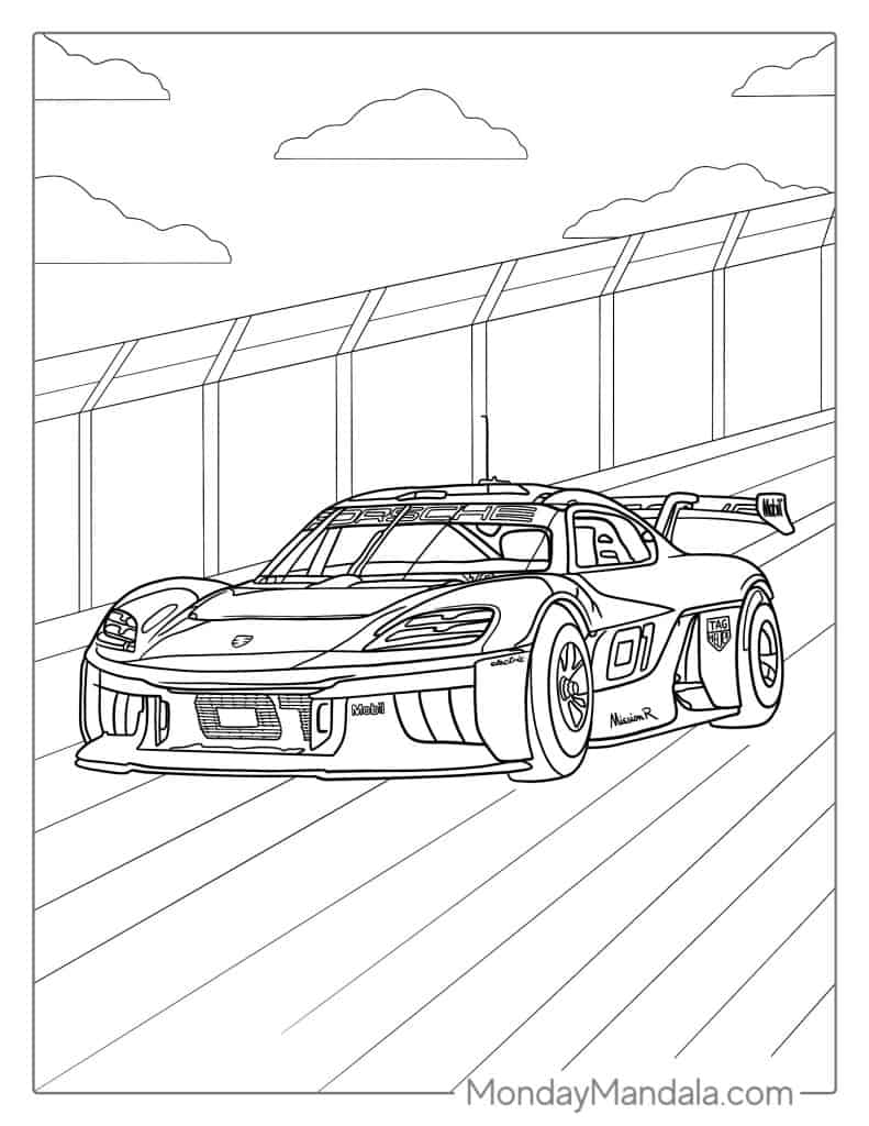 race car pictures to print