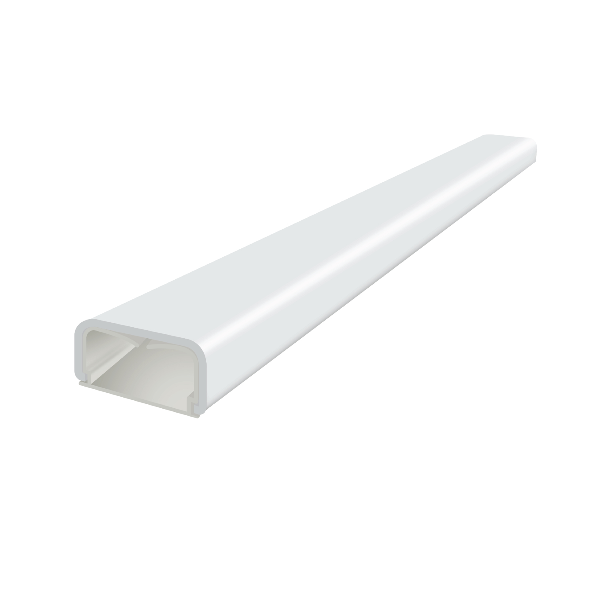 2-Piece Flex Tab Raceway Wiring Duct for Vertical Drops