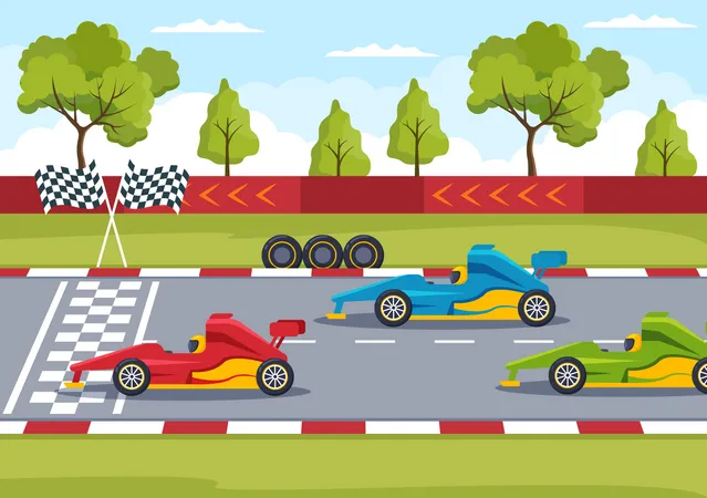racing animated cliparts