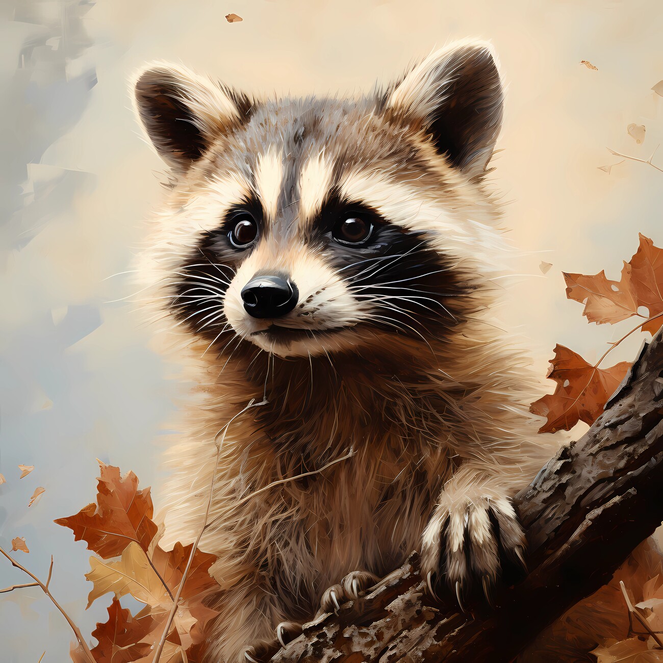 Illustration Cute racoon