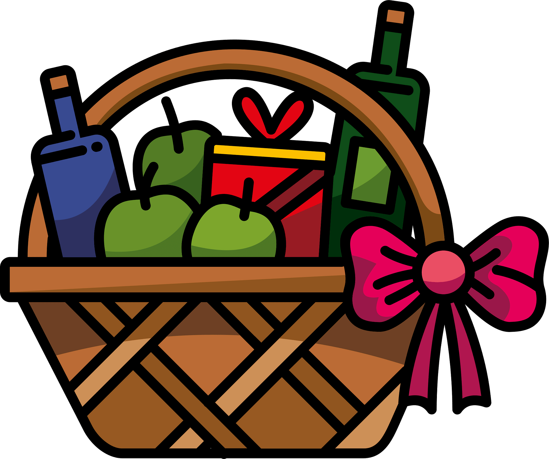 raffle basket cliparts