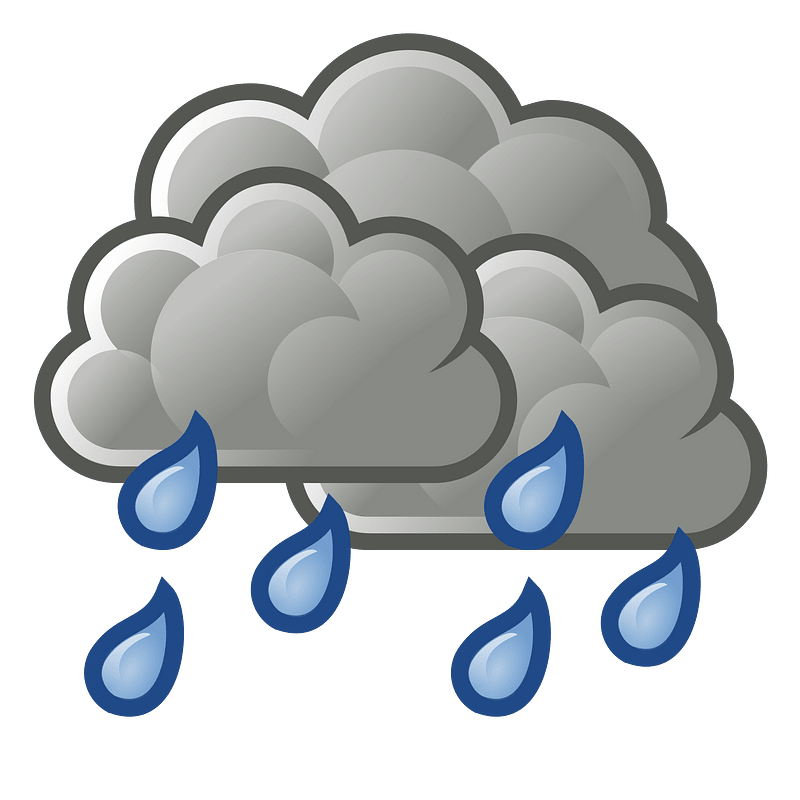 raining weather cliparts
