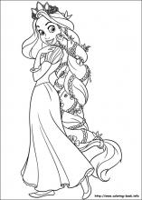rapunzel coloring book