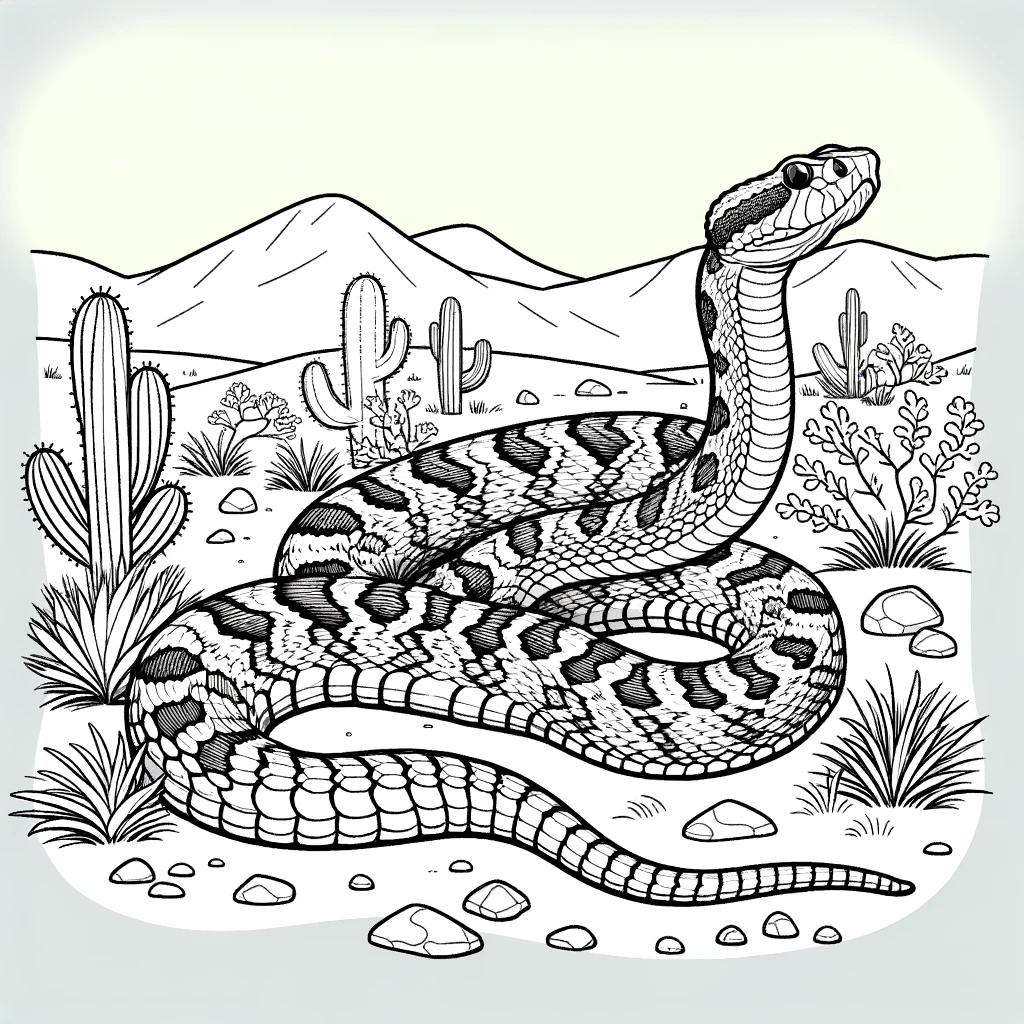 rattlesnake coloring pages