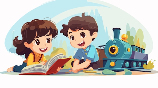 reading train cliparts