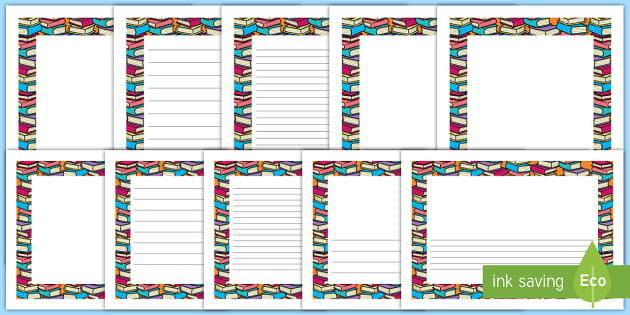 I Love Reading Landscape Page Borders | Twinkl - Twinkl