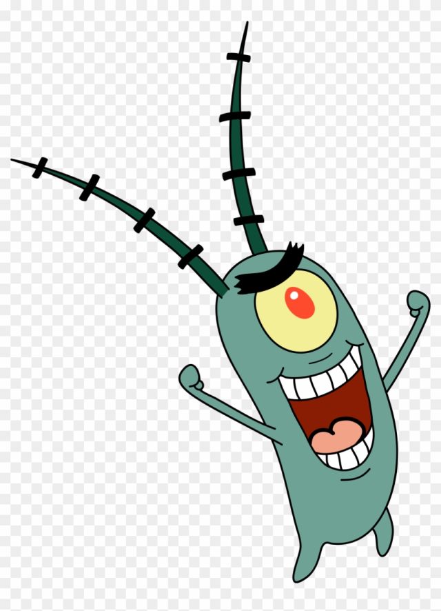 Free: Real Plankton Cliparts - Spongebob Characters - nohat.cc