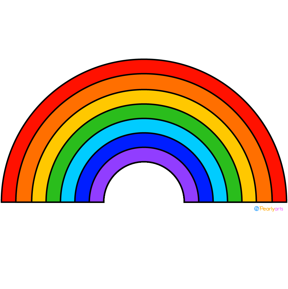 real rainbow cliparts