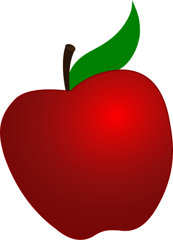 Red Apple - Free vector clipart images on clipart library.com