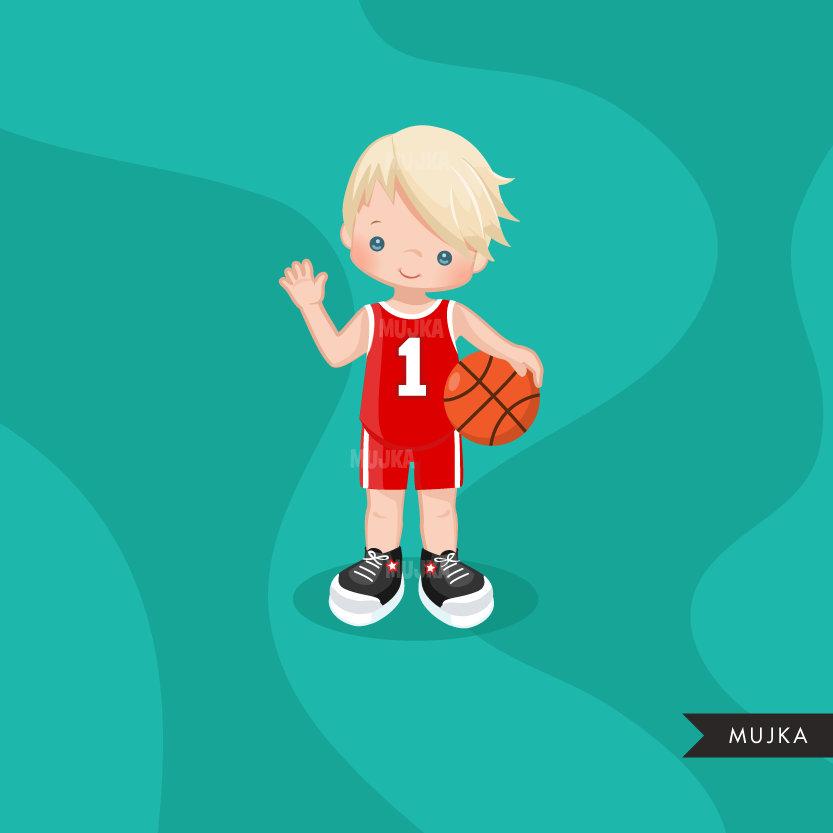 red basketball cliparts