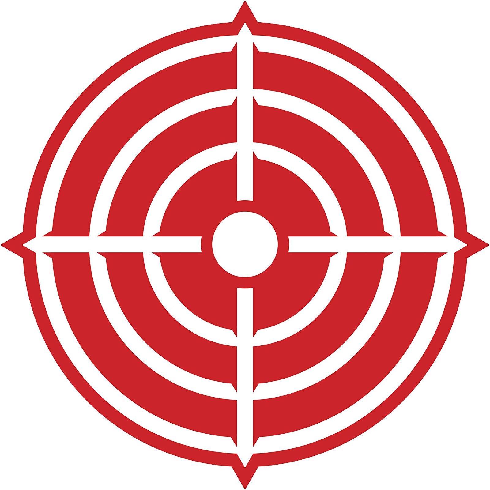 Bullseye Target Red &amp; White Shooting Rings Art Print by Phoxy ...