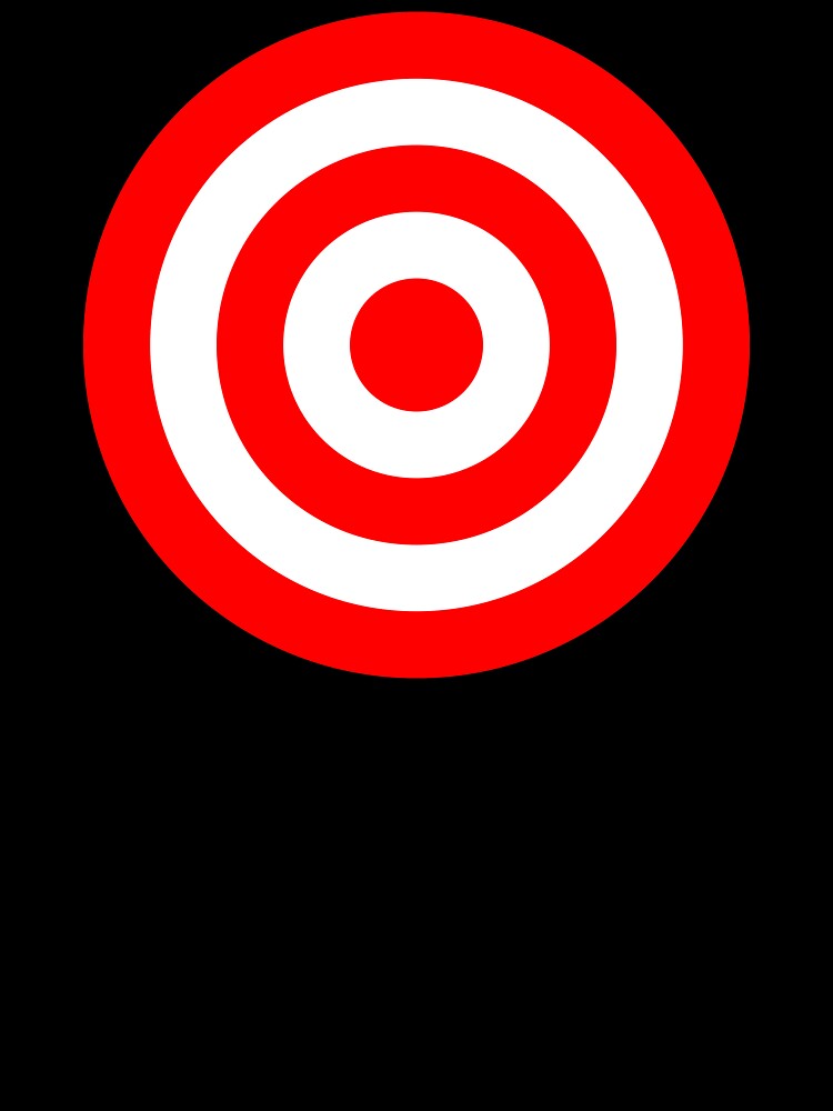 Amazon.com - Bullseye Target Crosshairs RED Black White Vinyl ...