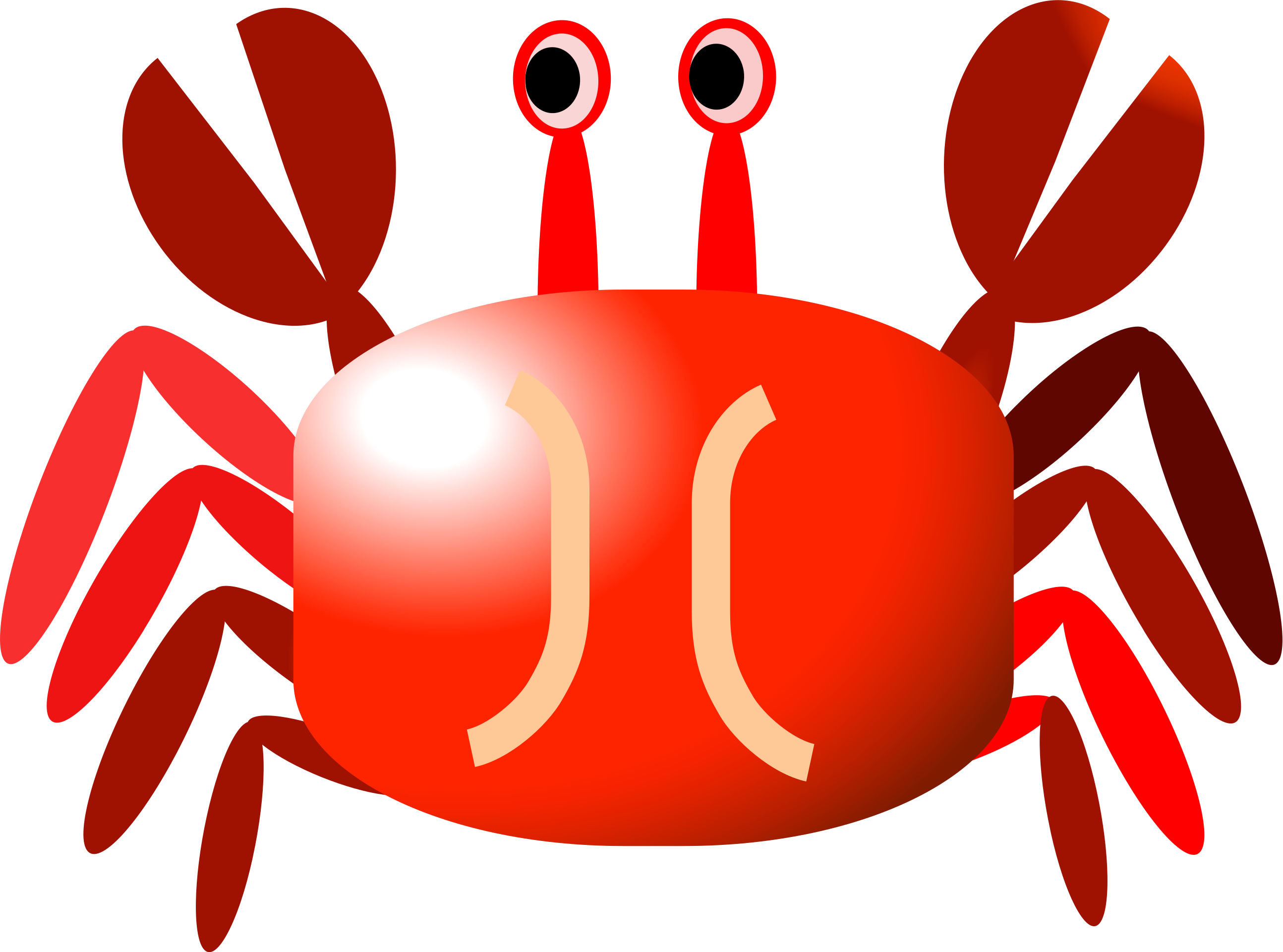 red crab cliparts