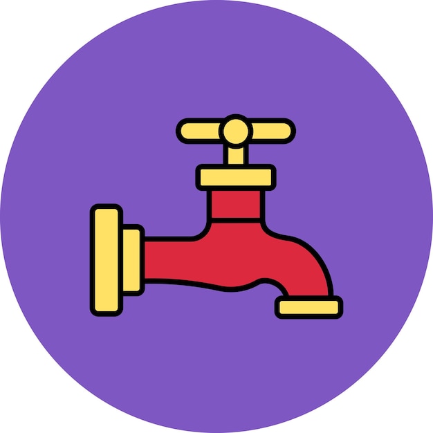 red faucet cliparts