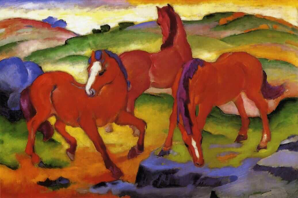 red horses